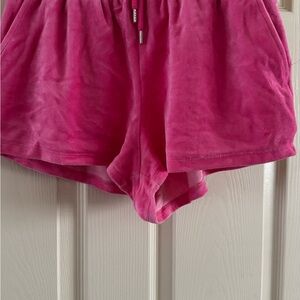 Velour Y2K Fuchsia Lounge Shorts